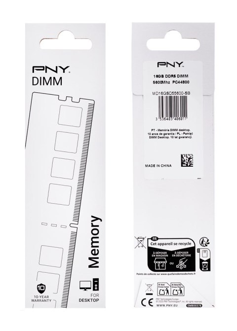 Pamięć PNY Performance DDR5 16GB 5600MHz CL40