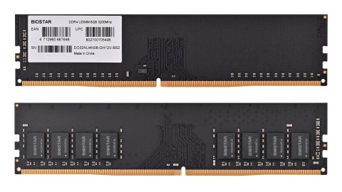 Pamięć DDR4 Biostar 8GB 3200MHz DO32NU4N08
