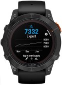 Zegarek sportowy Garmin Fenix 7 Pro Sapphire Solar Carbon Gray DLC Titanium 47mm Węglowoszary
