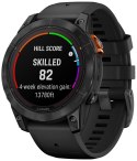 Zegarek sportowy Garmin Fenix 7 Pro Sapphire Solar Carbon Gray DLC Titanium 47mm Węglowoszary
