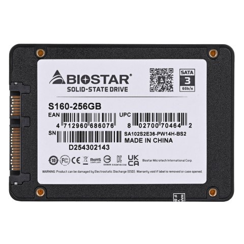 Dysk SSD Biostar S160 256GB SATA