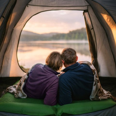 NC4060 ZIELONA MATA SAMOPOMPUJĄCA DWUOSOBOWA Z PODUSZKĄ NILS CAMP