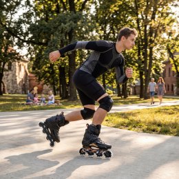 NA1601 ŁYŻWOROLKI SLALOMOWE SLAYD CZARNE ROZM. 36 NILS EXTREME