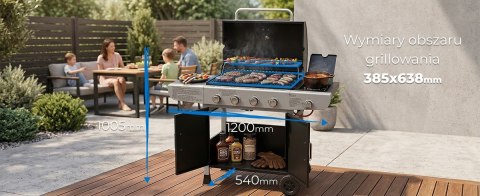 Grill gazowy Ravanson GO-4 13,3 kW