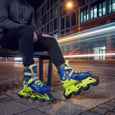 NA1055 ŁYŻWOROLKI BLAZE GRANATOWE ROZM. M(35-38) NILS EXTREME