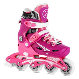 NA1055 ŁYŻWOROLKI BLAZE RÓŻOWE ROZM. M(35-38) NILS EXTREME