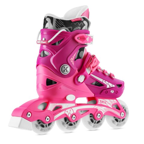 NA1055 ŁYŻWOROLKI BLAZE RÓŻOWE ROZM. M(35-38) NILS EXTREME