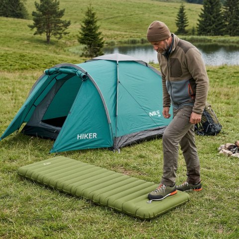 Nc4402 Zielona Mata Z Wbudowaną Pompką Nils Camp