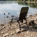 Nc2703 Krzesło Wędkarskie Z Podnóżkiem Zielono-Czarne Nils Camp