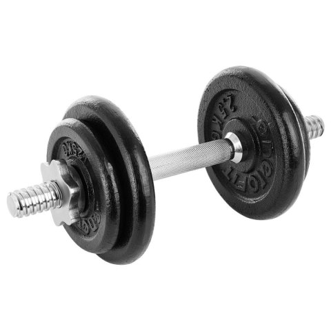 Hantla żeliwna 10kg walizka Enero Fit zestaw 7 elementów