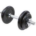 Hantla żeliwna 10kg walizka Enero Fit zestaw 7 elementów