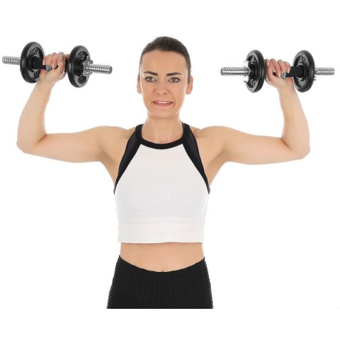 Hantle żeliwne 19kg walizka Enero Fit zestaw 2x9,5kg regulowane