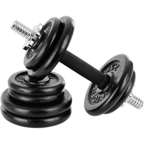 Hantle żeliwne 19kg walizka Enero Fit zestaw 2x9,5kg regulowane