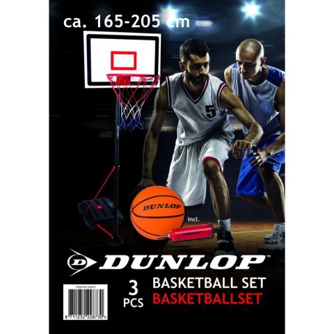ZESTAW REGULOWANY DO KOSZYKÓWKI DUNLOP 1,65-2,05M 3W1