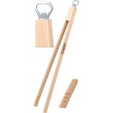 SZCZYPCE DREWNIANE DO GRILLA 48CM Z OTWIERACZEM