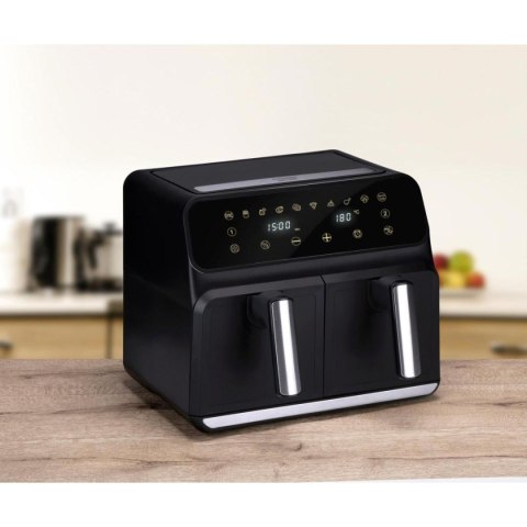 Frytkownica beztłuszczowa Air Fryer 1700W 2x4L Alpina czarna
