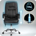 Fotel gabinetowy Sofotel 355 czarny skórzany ergonomiczny TILT