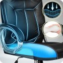 Fotel gabinetowy Sofotel 355 czarny skórzany ergonomiczny TILT