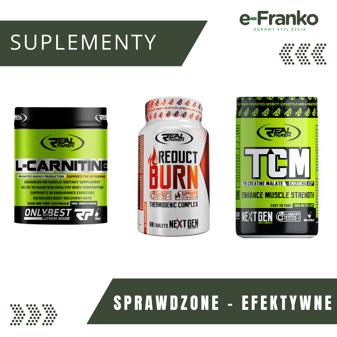 Nowość! Suplementy Real Pharm dostępne na eFranko.pl – w końcu są! 💪