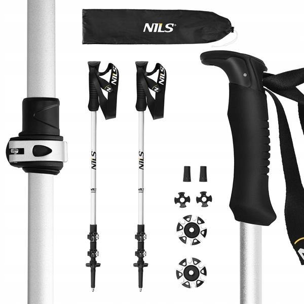 Kije Trekkingowe Aerodynamiczne NILS TK8602 – Lekkie Wytrzymałe dla Każdego