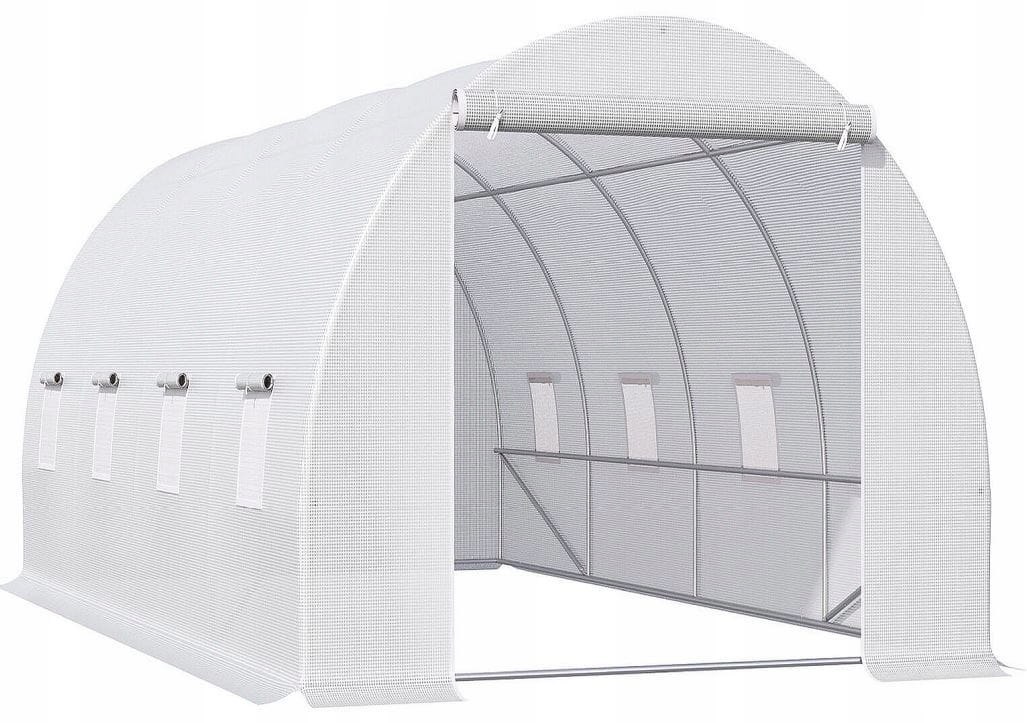 Tunel foliowy ogrodowy TF425 4x2,5m UV4 140g/m² 8 okien Szerokość produktu 250 cm