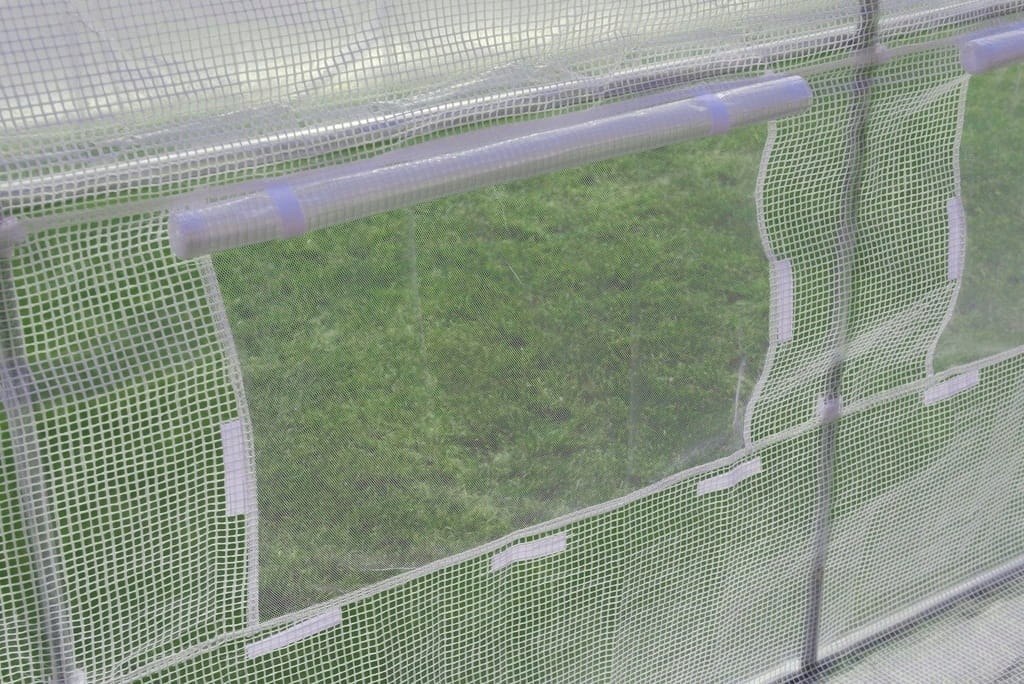 Tunel foliowy ogrodowy TF425 4x2,5m UV4 140g/m² 8 okien Powierzchnia 10 m²