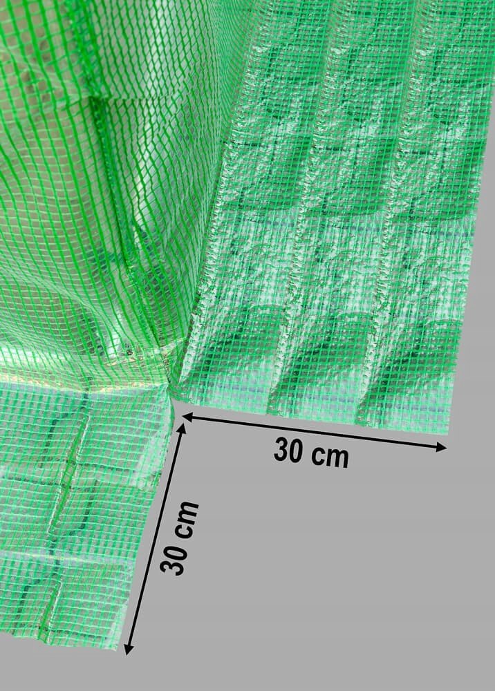 Tunel foliowy ogrodowy TF425 4x2,5m UV4 140g/m² 8 okien Długość 400 cm